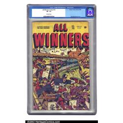 All Winners Comics #15 (Timely, 1945) CGC VF- 7.5 Off-white pages. One look at the Japanese caric...