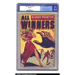 All Winners Comics Vol. 2, #1 (Timely, 1948) CGC VF+ 8.5 Off-white pages. The original run bearin...