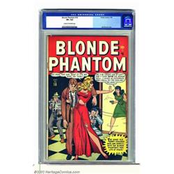 Blonde Phantom #18 (Timely, 1948) CGC VF+ 8.5 Cream to off-white pages. Some would argue that Syd...