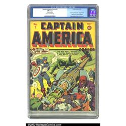 Captain America Comics #3 (Timely, 1941) CGC FN+ 6.5 Cream to off-white pages. This third appeara...