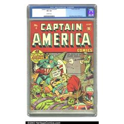 Captain America Comics #4 (Timely, 1941) CGC VF+ 8.5 Off-white pages. Bucky begs for his life on...