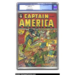 Captain America Comics #9 (Timely, 1941) CGC VG/FN 5.0 Light tan to off-white pages. You've never...