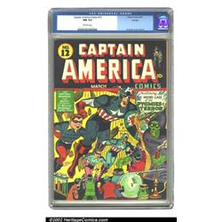 Captain America Comics #12 Chicago pedigree (Timely, 1942) CGC NM 9.4 Off-white pages. Featuring...