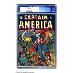 Captain America Comics #17 (Timely, 1942) CGC VG+ 4.5 Cream to off-white pages. No one major defe...