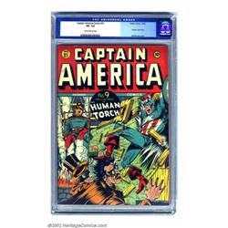 Captain America Comics #21 (Timely, 1942) CGC VG- 3.5 Slightly brittle pages. This copy has the a...