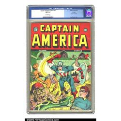 Captain America Comics #30 Chicago pedigree (Timely, 1943) CGC NM 9.4 Off-white pages. Syd Shores...