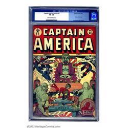 Captain America Comics #35 (Timely, 1944) CGC FN- 5.5 Cream to off-white pages. Syd Shores comes...