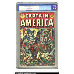 Captain America Comics #37 (Timely, 1944) CGC VF 8.0 Cream to off-white pages. With a quintessent...