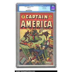 Captain America Comics #43 Crowley pedigree (Timely, 1944) CGC NM- 9.2 Off-white pages. The last...