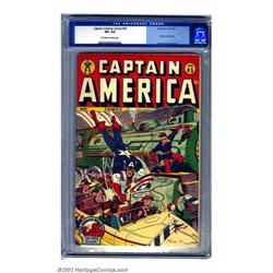 Captain America Comics #45 (Timely, 1945) CGC VF+ 8.5 Off-white to white pages. Action is what Al...
