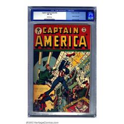 Captain America Comics #56 (Timely, 1946) CGC VF- 7.5 Off-white pages. Syd Shores uses the Metrop...