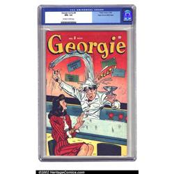 Georgie Comics #8 Mile High pedigree (Timely, 1946) CGC NM+ 9.6 Off-white to white pages. You def...