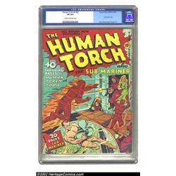 The Human Torch #3 (#2) (Timely, 1940) CGC VF 8.0 Cream to off-white pages. This is a very early...