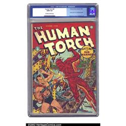 The Human Torch #8 (Timely, 1942) CGC GD/VG 3.0 Off-white to white pages. Maybe it's the Schombur...