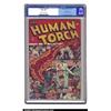 Image 1 : The Human Torch #19 (Timely, 1945) CGC VF- 7.5 Off-white pages. Nobody could create busy action l...