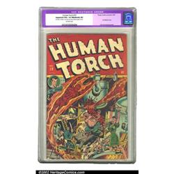 The Human Torch #19 (Timely, 1945) CGC Apparent VG+ 4.5 Moderate (A) Off-white pages. Oh, the sce...