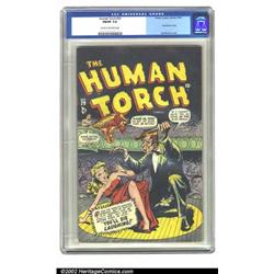 The Human Torch #29 (Timely, 1947) CGC FN/VF 7.0 Cream to off-white pages. Syd Shores displays hi...