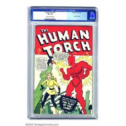 The Human Torch #34 (Timely, 1949) CGC VG+ 4.5 Cream to off-white pages. Sun Girl makes a cover a...