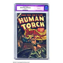 The Human Torch #37 (Timely, 1954) CGC Apparent FN/VF 7.0 Moderate (P) Off-white pages. In the ea...