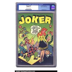 Joker Comics #6 Mile High pedigree (Timely, 1943) CGC VF/NM 9.0 Off-white to white pages. This is...