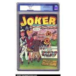 Joker Comics #10 Mile High pedigree (Timely, 1943) CGC NM 9.4 White pages. This comic doesn't nee...