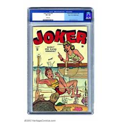 Joker Comics #19 Mile High pedigree (Timely, 1945) CGC VF+ 8.5 White pages. Basil Wolverton contr...