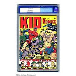 Kid Komics #2 Cosmic Aeroplane pedigree (Timely, 1943) CGC VF+ 8.5 Off-white to white pages. It's...