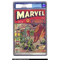 Marvel Mystery Comics #18 (Timely, 1941) CGC VF 8.0 Cream to off-white pages. Human Torch to the...