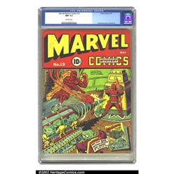 Marvel Mystery Comics #19 (Timely, 1941) CGC NM- 9.2 Off-white pages. Little green aliens prepare...