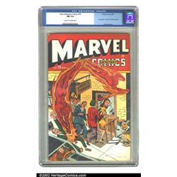 Marvel Mystery Comics #75 (Timely, 1946) CGC NM 9.4 Cream to off-white pages. Torch and Toro foil...
