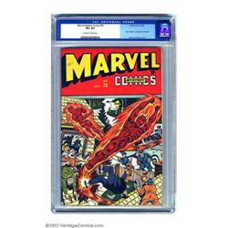 Marvel Mystery Comics #76 (Timely, 1946) CGC VF+ 8.5 Off-white to white pages. Marvel perfectly d...