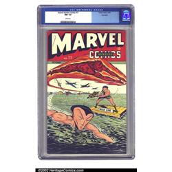 Marvel Mystery Comics #77 Big Apple pedigree (Timely, 1946) CGC NM 9.4 White pages. A stylish pos...