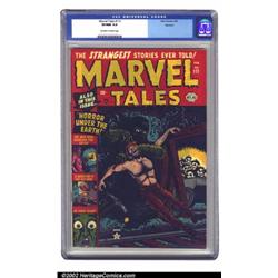 Marvel Tales #111 Spokane pedigree (Atlas, 1953) CGC VF/NM 9.0 Off-white to white pages. A VF/NM...
