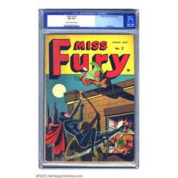 Miss Fury #2 (Timely, 1943) CGC VG+ 4.5 Cream to off-white pages. With her skin-tight outfit, Mis...