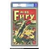 Image 1 : Miss Fury #6 (Timely, 1945) CGC NM+ 9.6 Off-white pages. Miss Fury swings into action on this Sch...