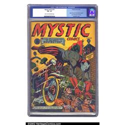 Mystic Comics #10 (Timely, 1942) CGC FN- 5.5 Light tan to off-white pages. The Destroyer breaks i...