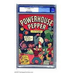 Powerhouse Pepper Comics #1 (Timely, 1943) CGC VF 8.0 Cream to off-white pages. Basil Wolverton a...