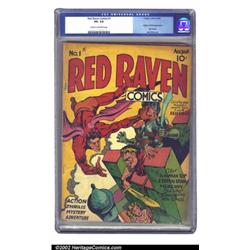 Red Raven Comics #1 (Timely, 1940) CGC VG- 3.5 Cream to off-white pages. Lasting only one issue b...