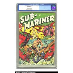 Sub-Mariner Comics #10 (Timely, 1943) CGC VF/NM 9.0 Off-white to white pages. Our hero puts a Jap...