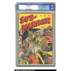 Sub-Mariner Comics #19 "D" pedigree (Timely, 1946) CGC NM- 9.2 Cream to off-white pages. On this...