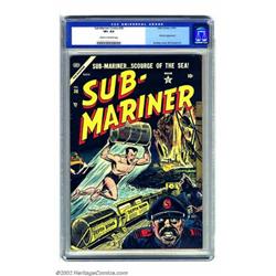 Sub-Mariner Comics #36 (Timely, 1954) CGC VF+ 8.5 Cream to off-white pages. These last gasp issue...