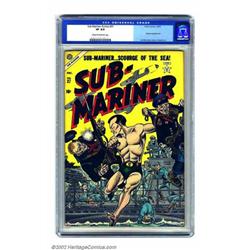 Sub-Mariner Comics #37 (Timely, 1954) CGC VF 8.0 Cream to off-white pages. Sub-Mariner was still...