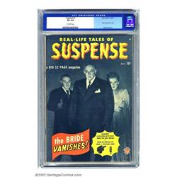 Suspense #1 (Atlas, 1949) CGC VG 4.0 Off-white pages. Here is a book that has a fantastic front c...