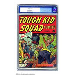 Tough Kid Squad Comics #1 (Timely, 1942) CGC FN/VF 7.0 Cream to off-white pages. Timelys continue...