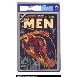 Young Men #26 (Atlas, 1954) CGC VF- 7.5 Off-white pages. This is a respectable copy of a very des...