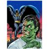 Image 1 : Earl Norem - Original Painting of Batman and Two-Face (undated).  A premier cover painter of the...