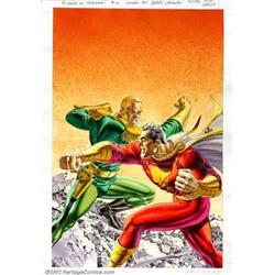 Jerry Ordway - Original Cover Painting for Power of Shazam! #6 (DC, 1995). The essential conflict...