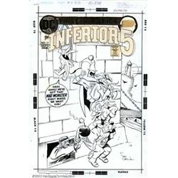 Joe Orlando - Original Cover Art to The Inferior Five #11 (DC, 1972). Any fan of the Inferior Fiv...