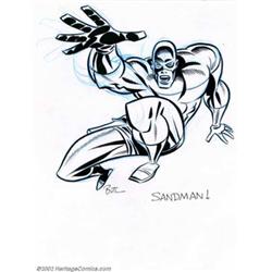 Bruce Timm - Original Illustration of Golden Age Sandman (undated). Kirby's Golden Age revamp of...