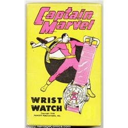 Captain Marvel Wrist Watch (Fawcett, 1948). This Captain Marvel Wrist Watch is mint/unused in a f...
